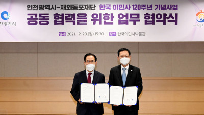 한국 이민사 120주년 기념사업 업무협약식